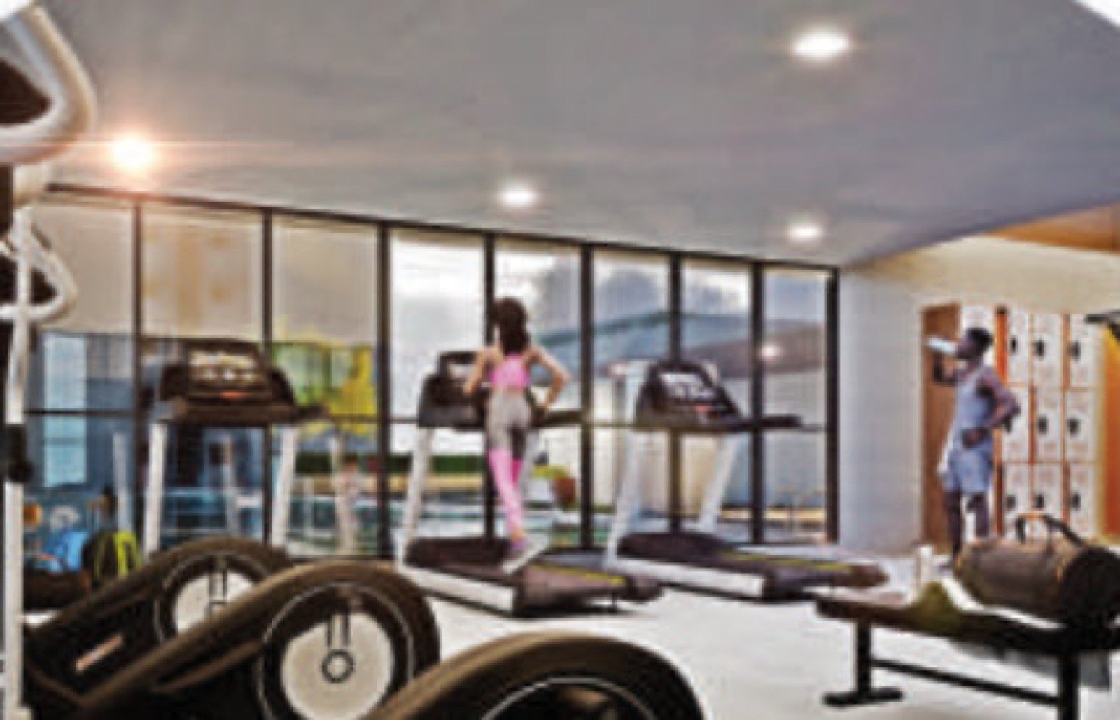 Gym at Twin Star, artist's impression