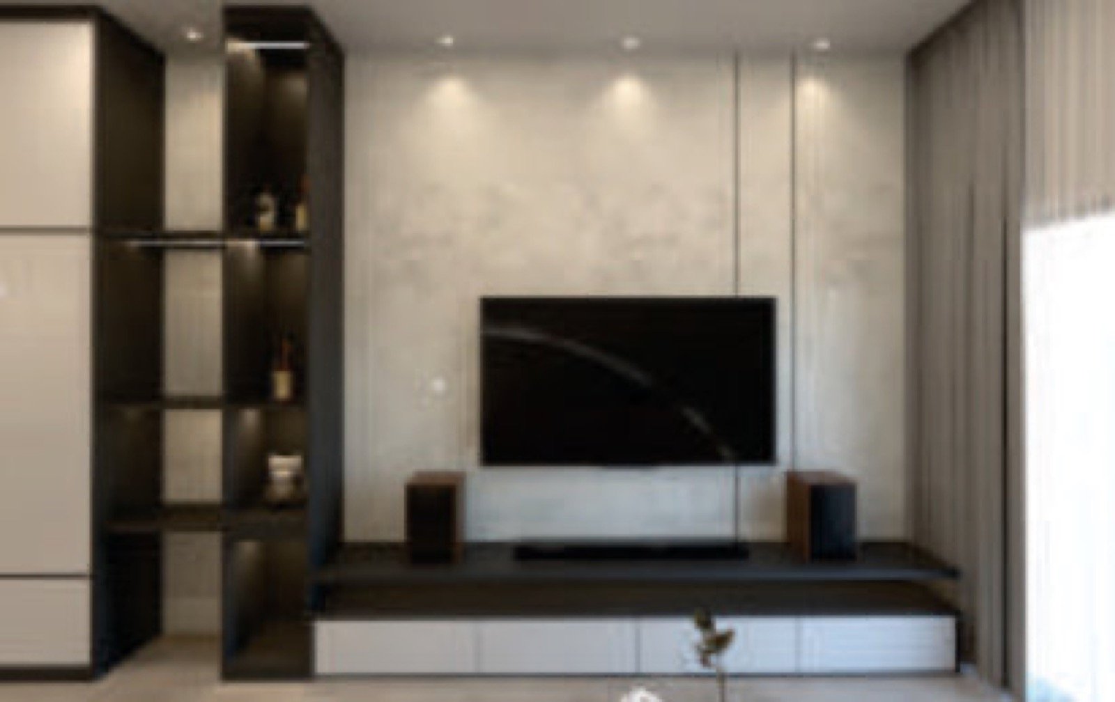 Twin Star living hall, artist's impression